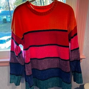 Colorful women's sweater, medium